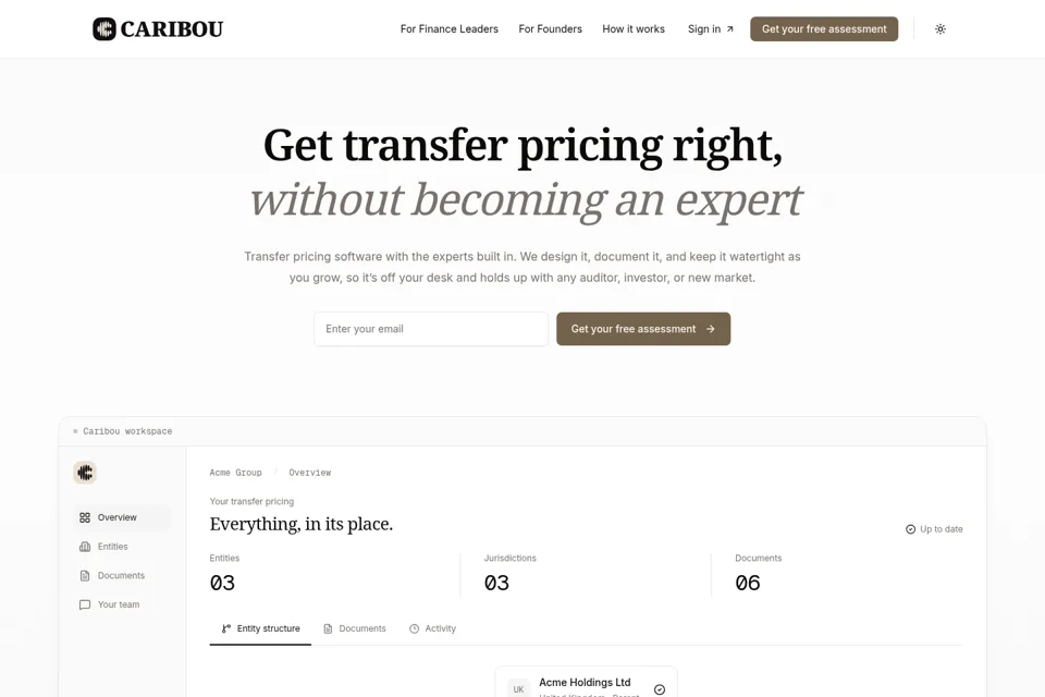 Landing page preview