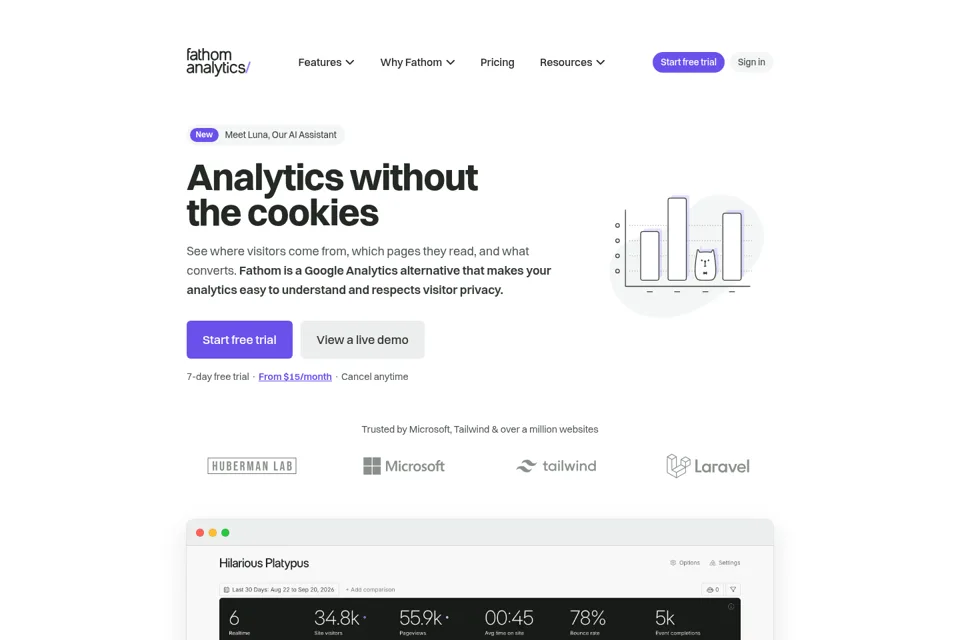 Landing page preview