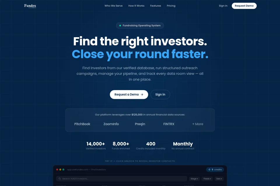 Landing page preview