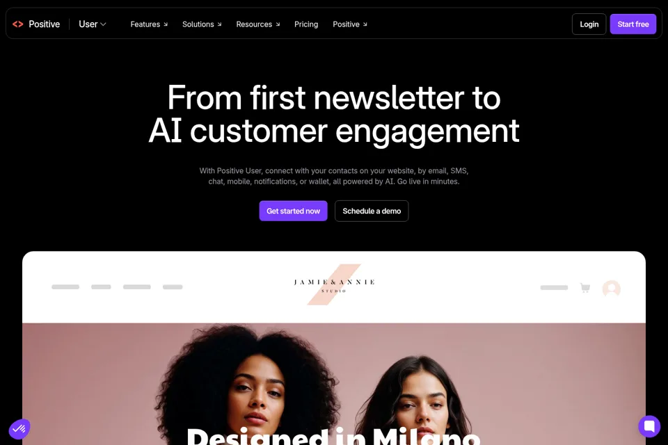 Landing page preview