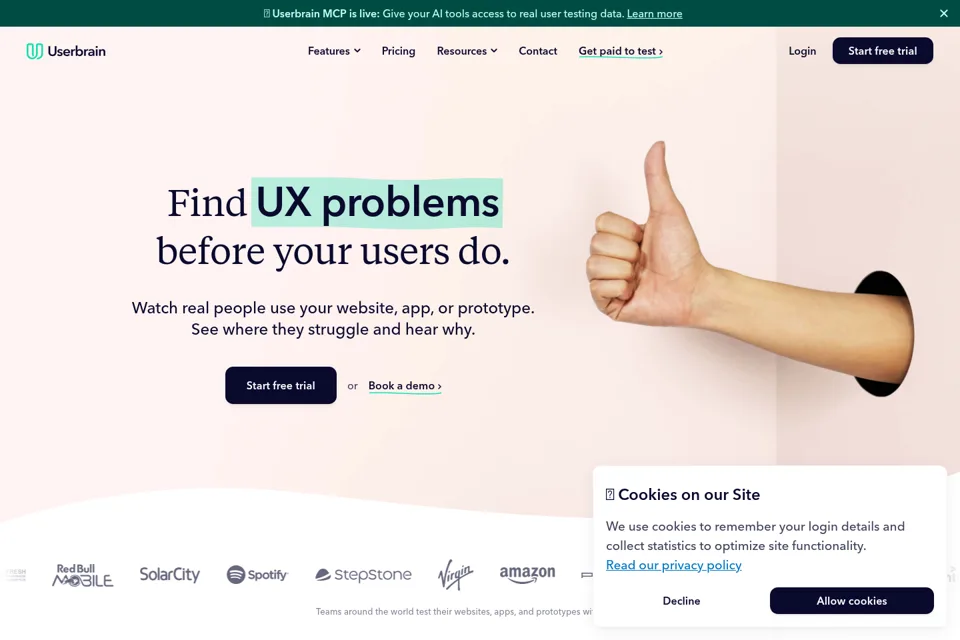 Landing page preview
