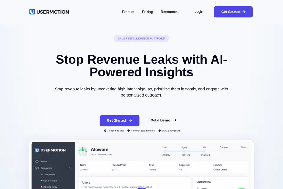 Landing page preview