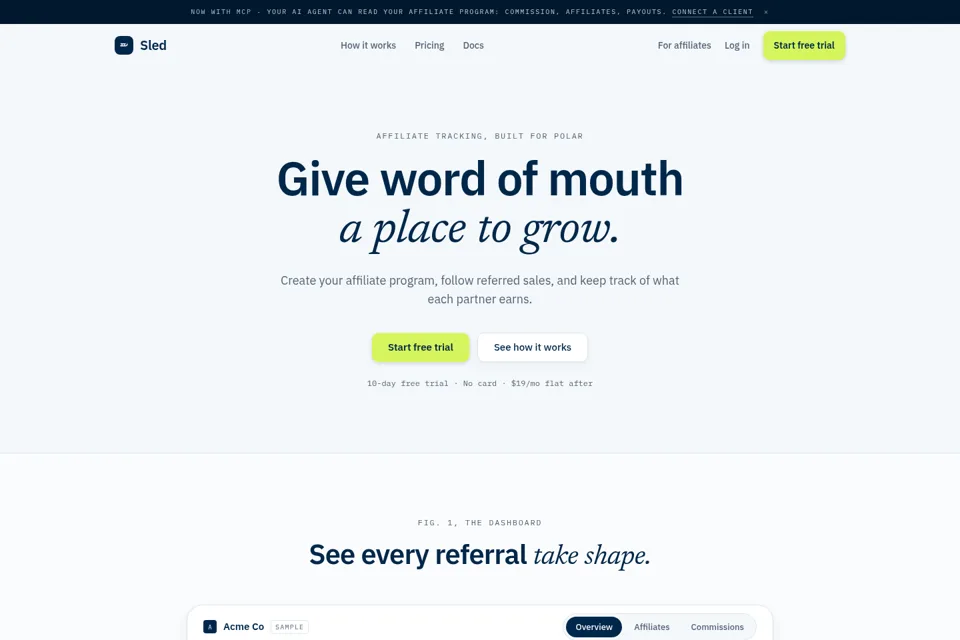 Landing page preview