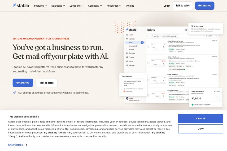 Landing page preview