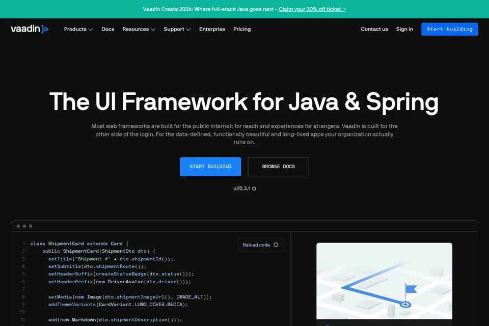 Landing page preview
