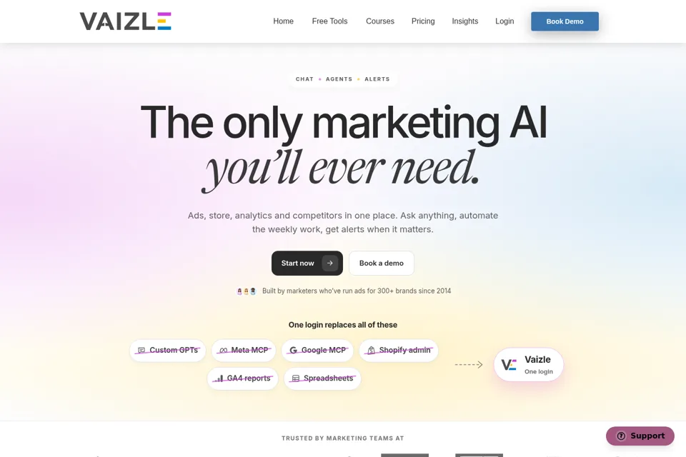 Landing page preview