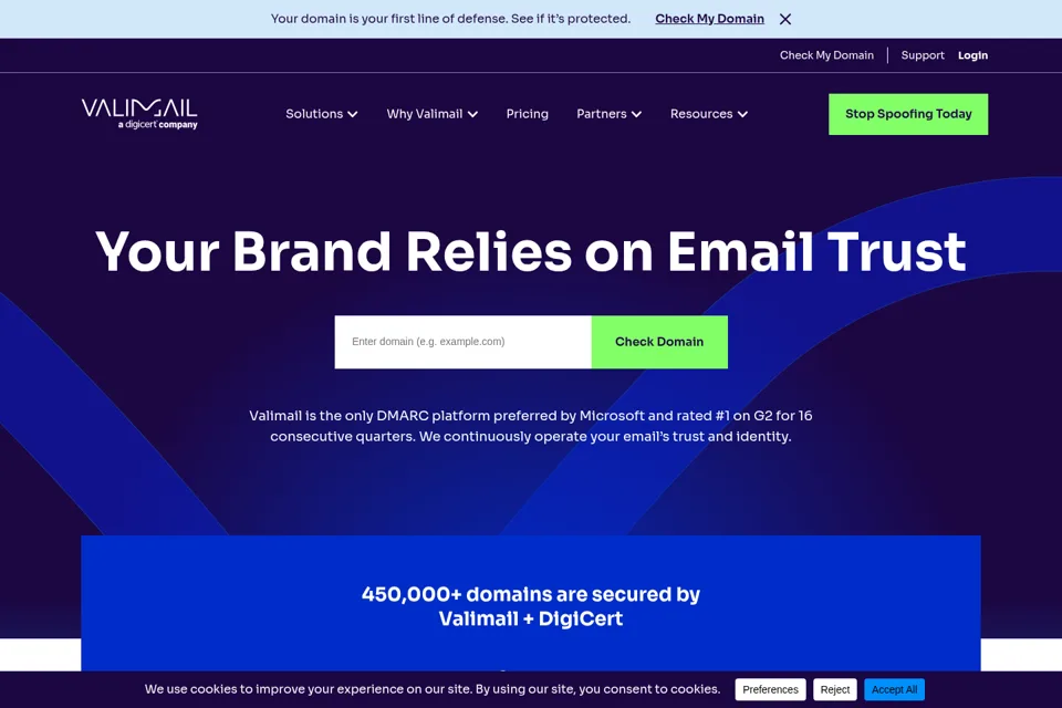Landing page preview