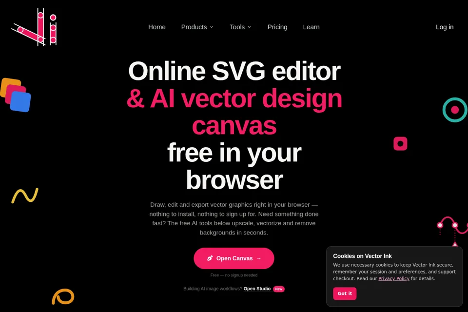 Landing page preview