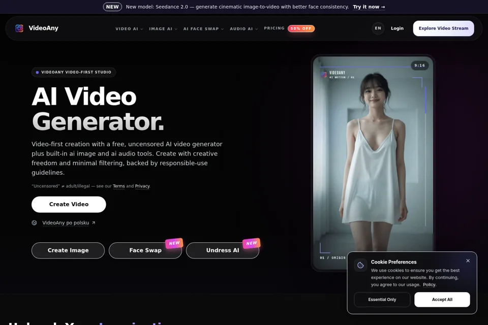 Landing page preview