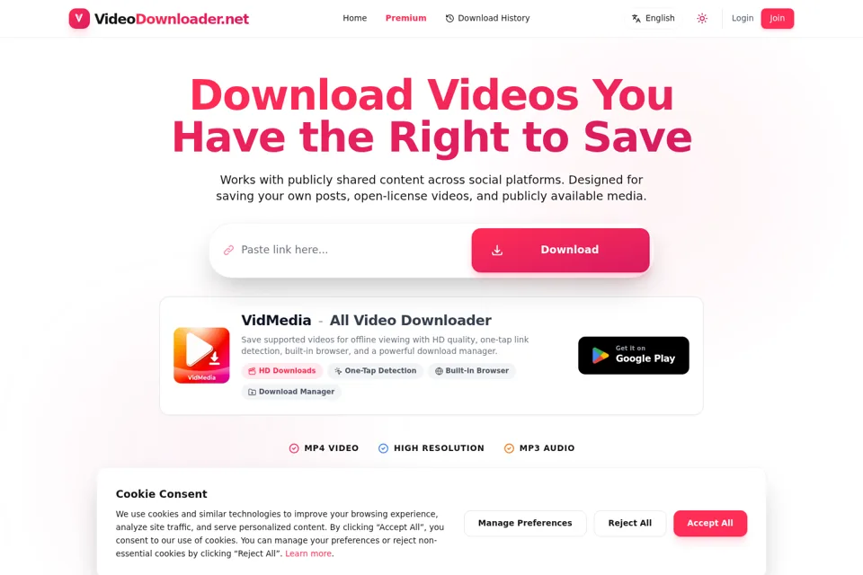 Landing page preview