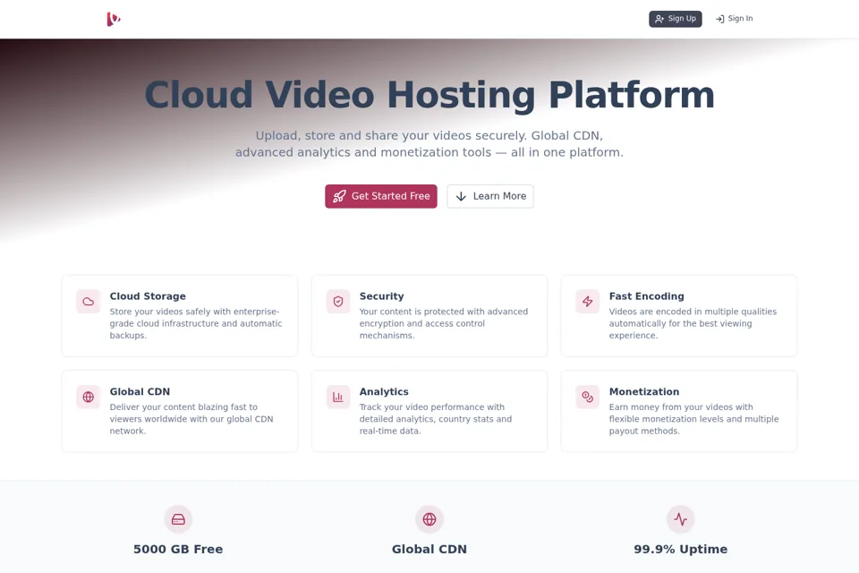 Landing page preview