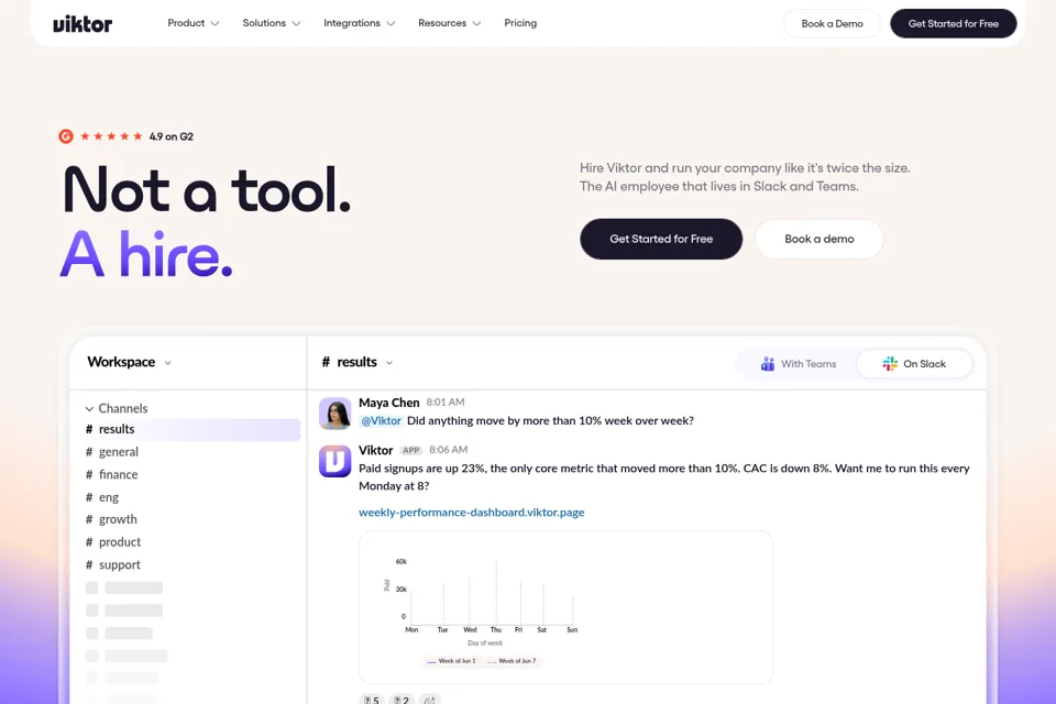 Landing page preview