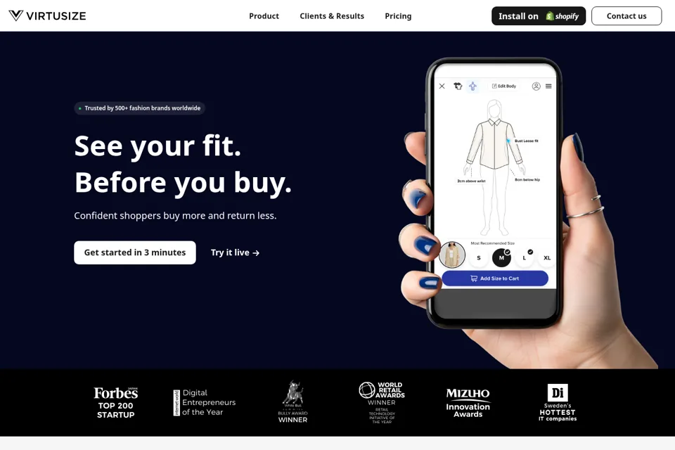 Landing page preview