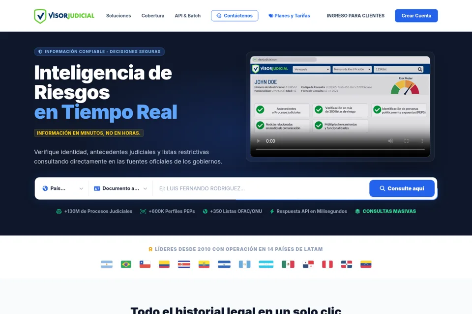 Landing page preview