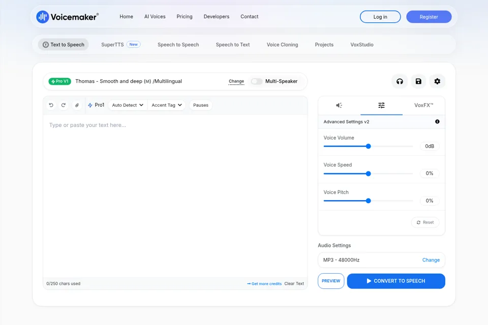 Landing page preview