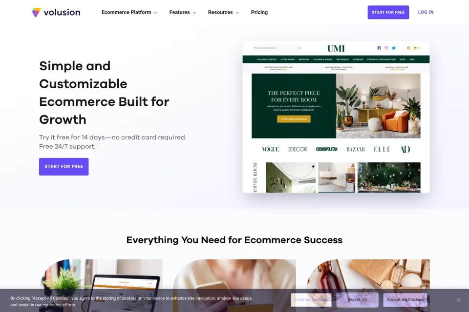 Landing page preview