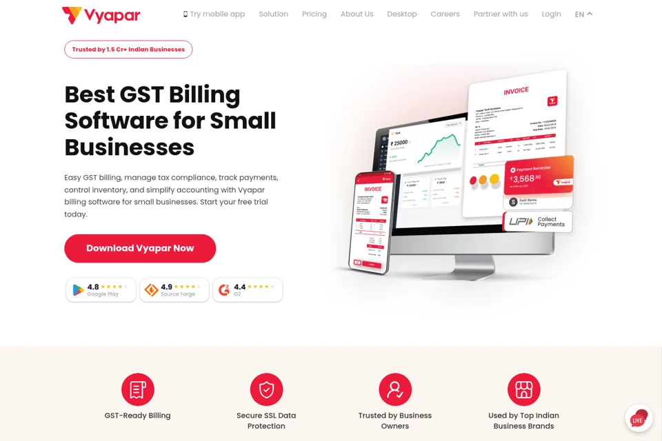 Landing page preview