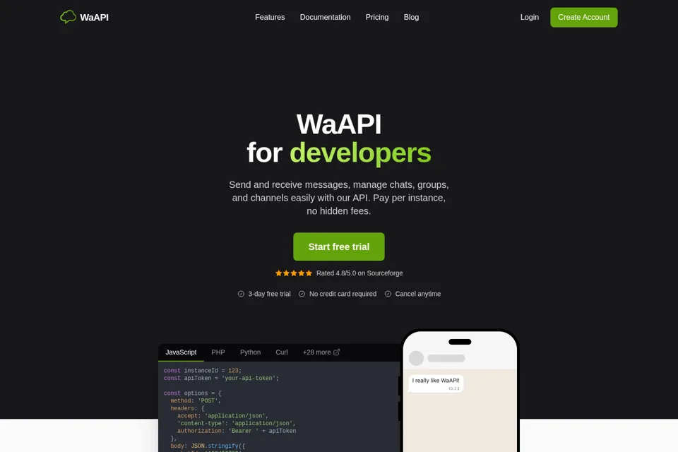 Landing page preview