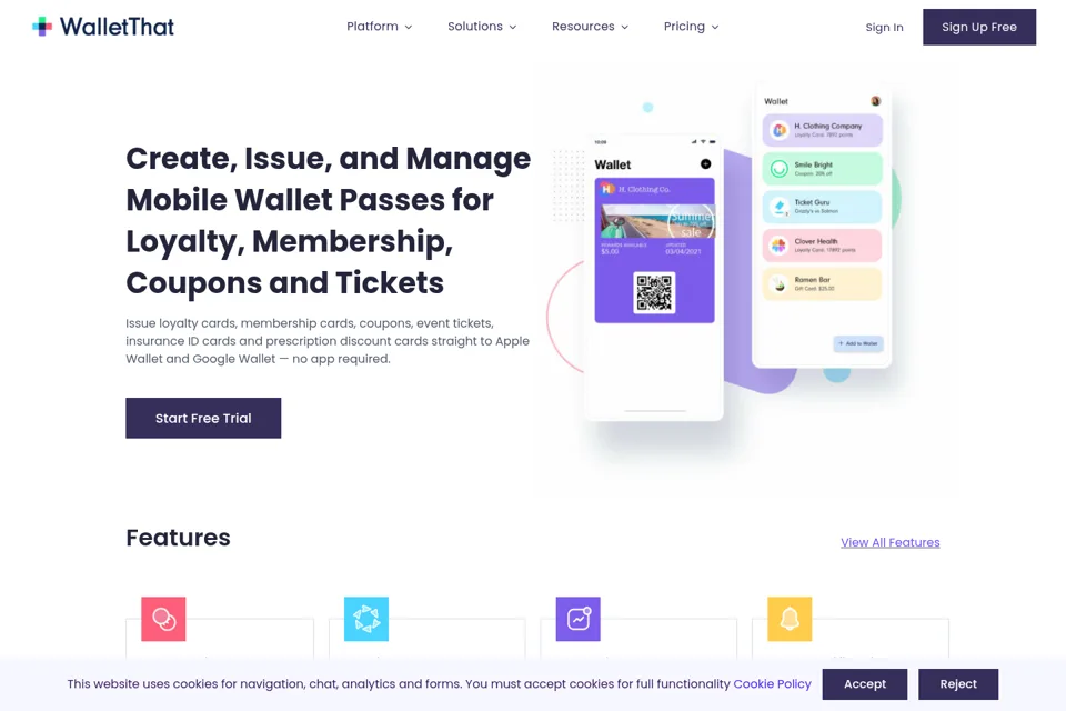 Landing page preview
