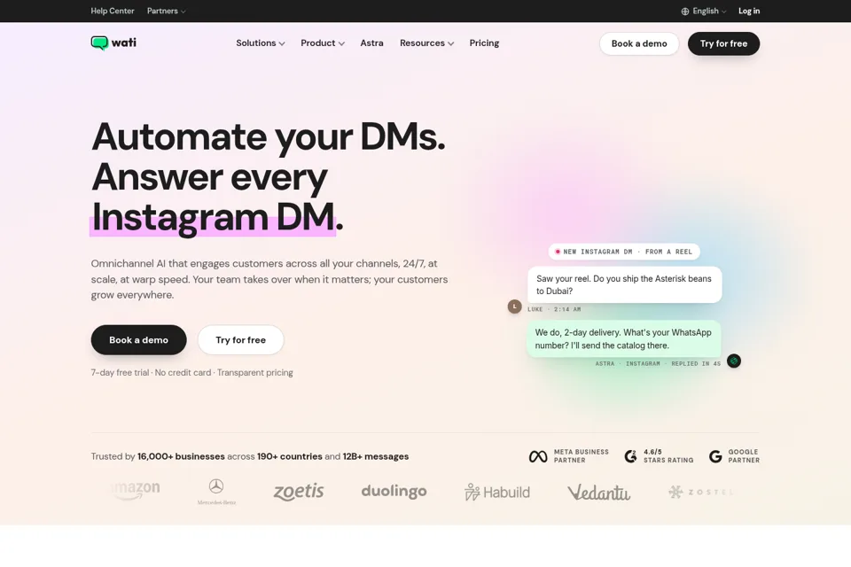 Landing page preview