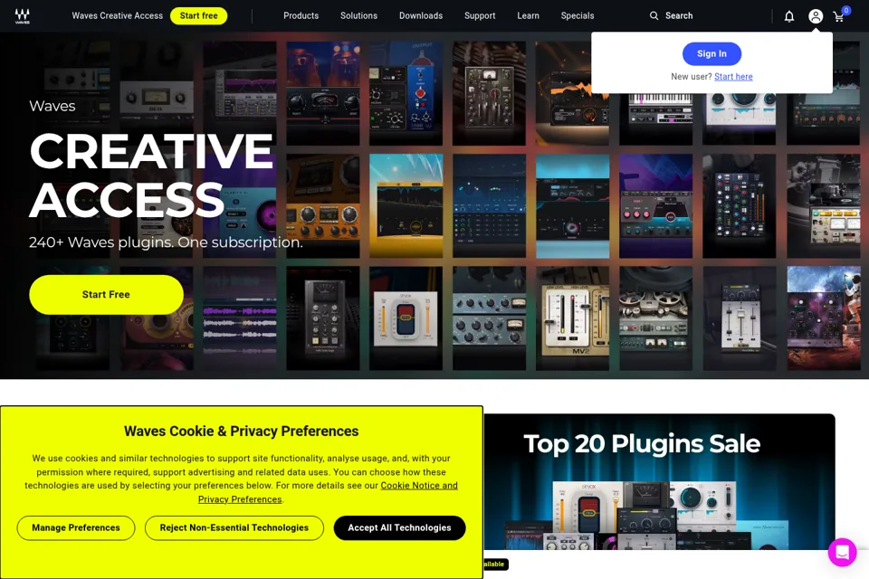 Landing page preview