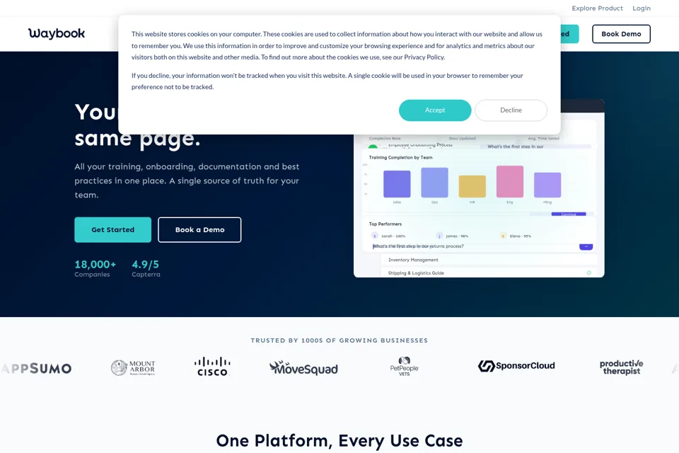 Landing page preview