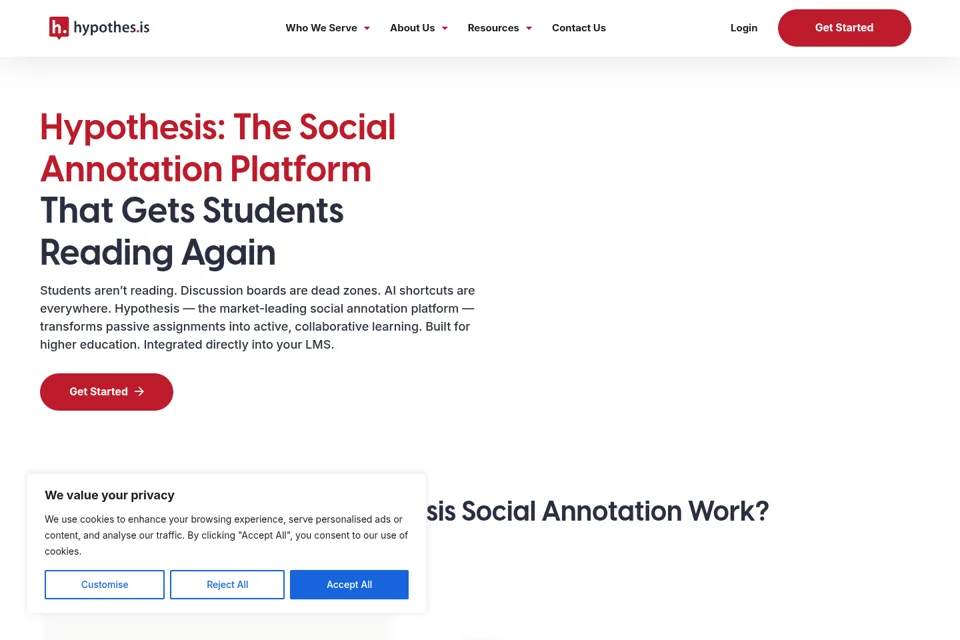 Landing page preview