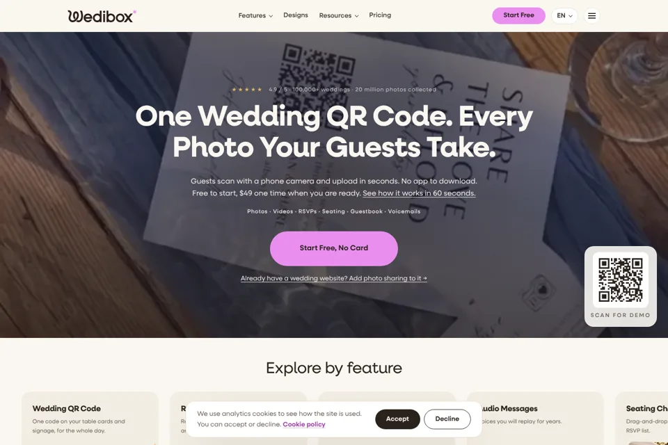 Landing page preview