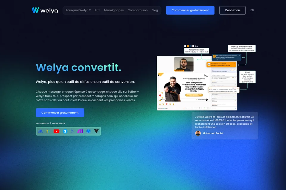Landing page preview