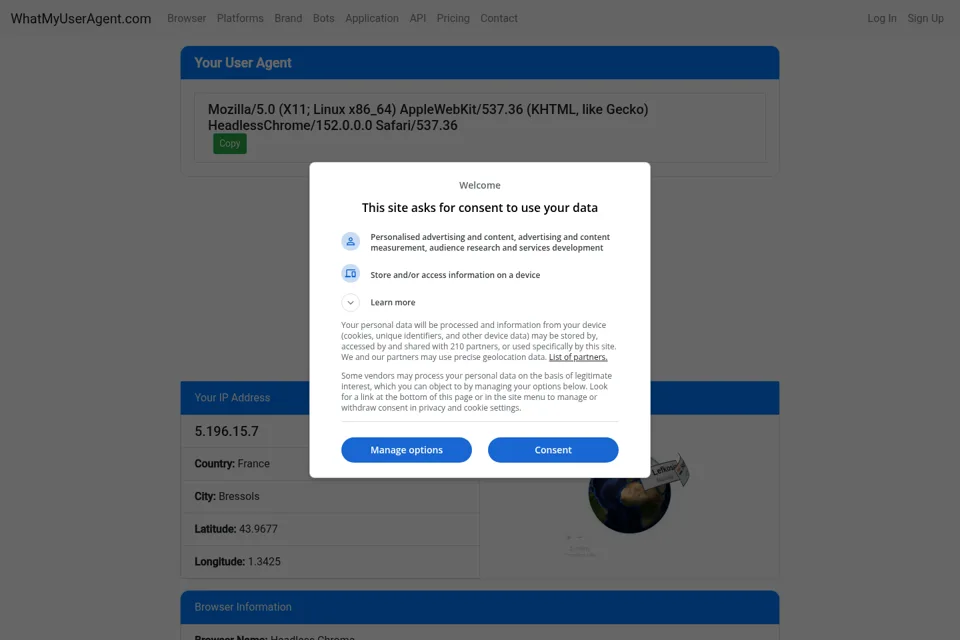 Landing page preview