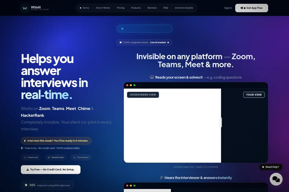 Landing page preview