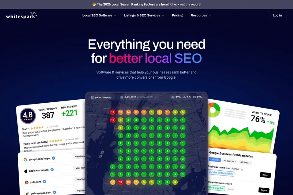 Landing page preview