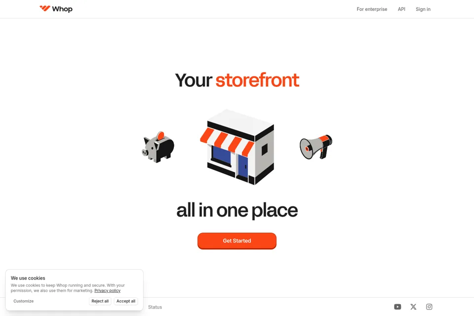Landing page preview