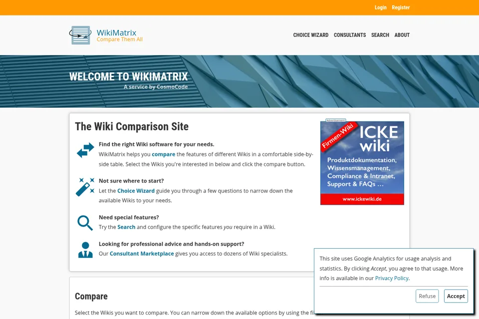 Landing page preview