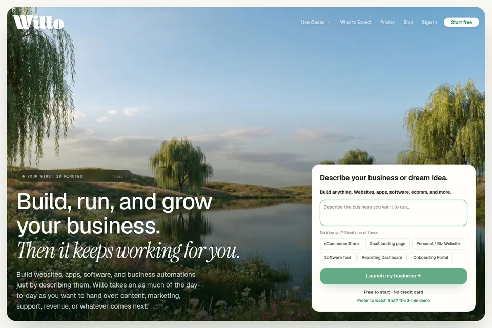 Landing page preview