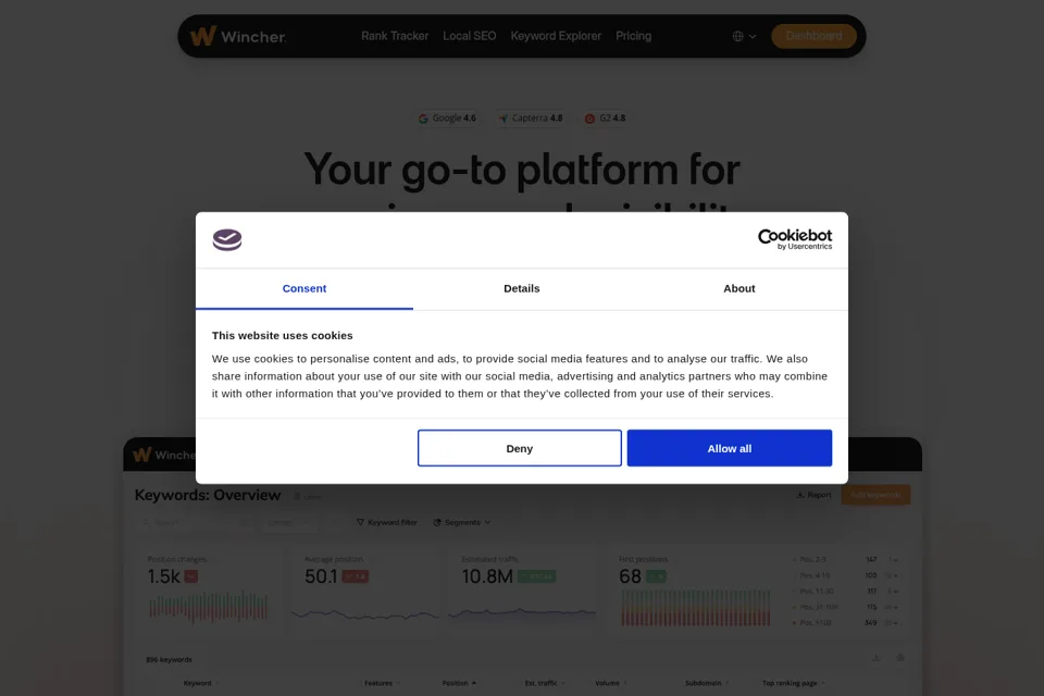 Landing page preview