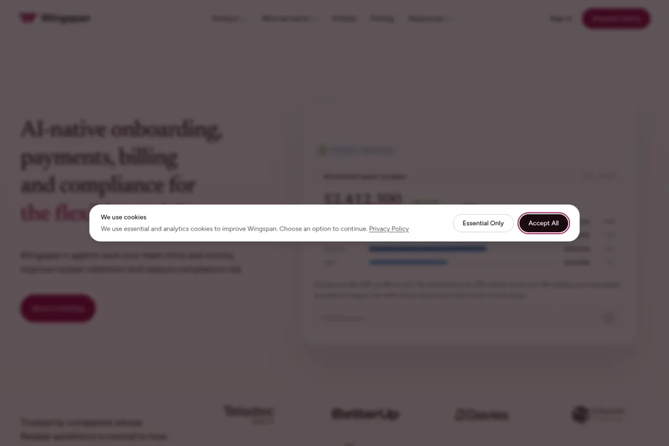Landing page preview