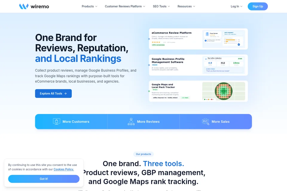 Landing page preview