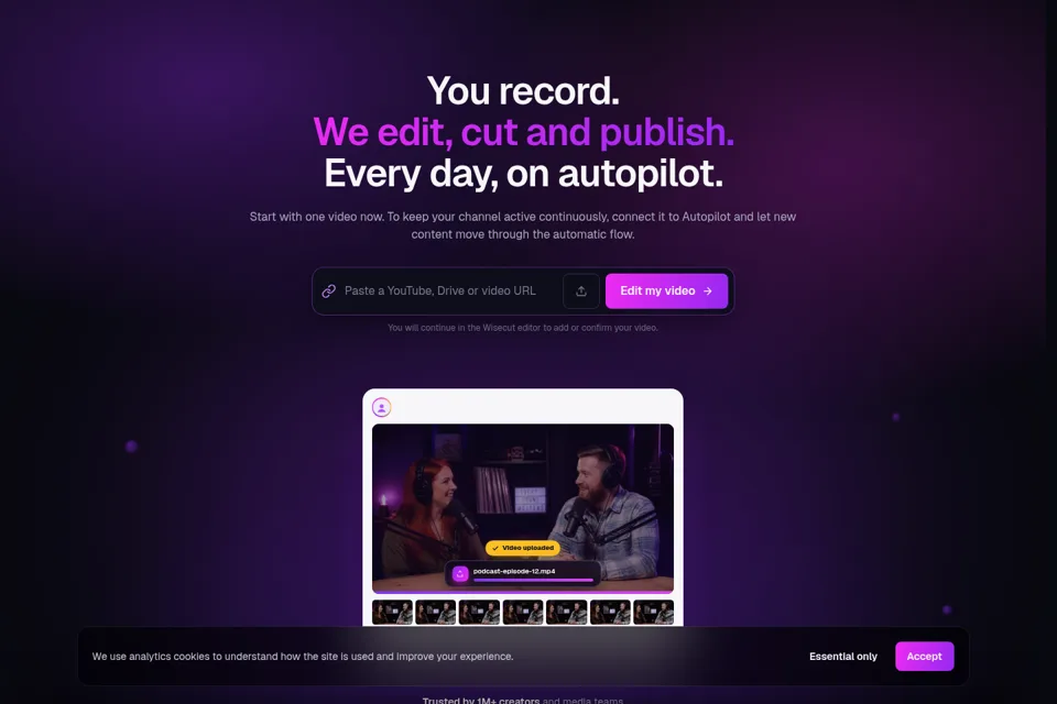 Landing page preview