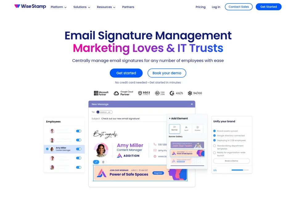 Landing page preview