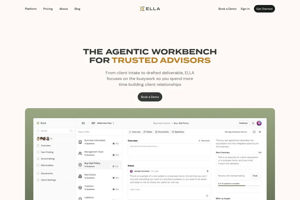 Landing page preview