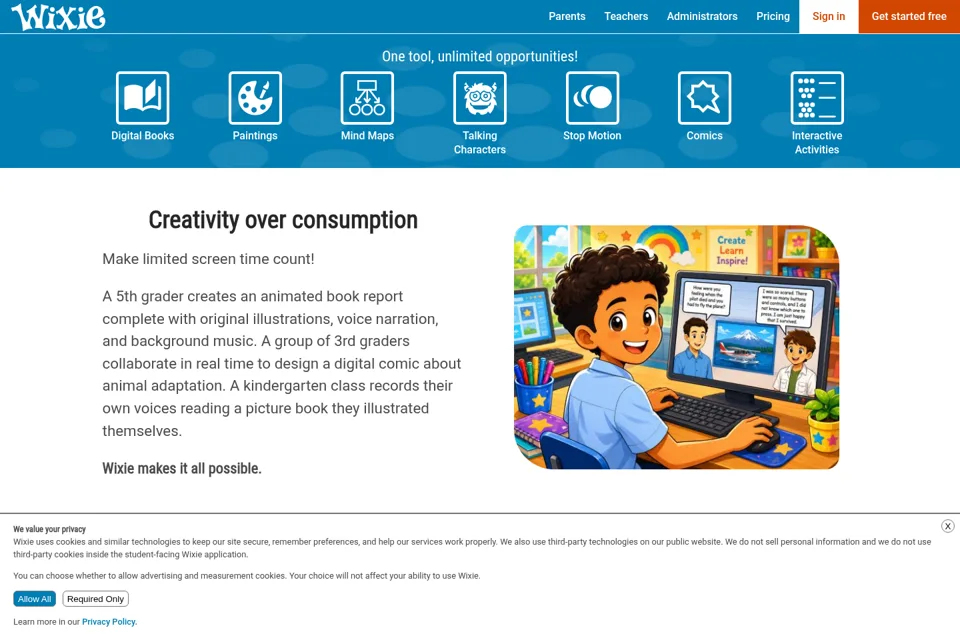 Landing page preview