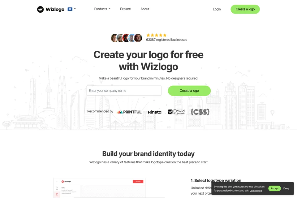 Landing page preview
