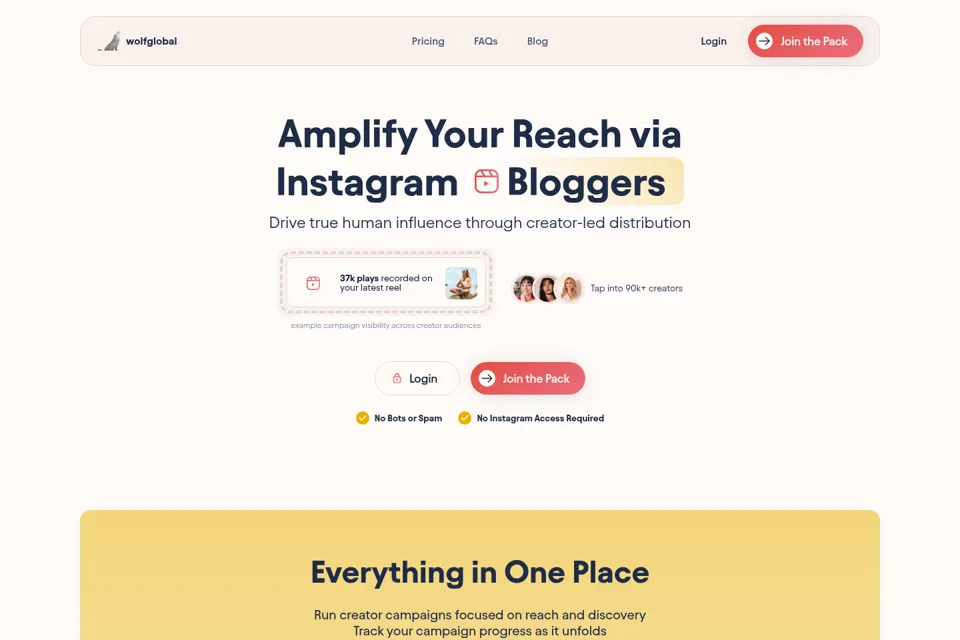 Landing page preview