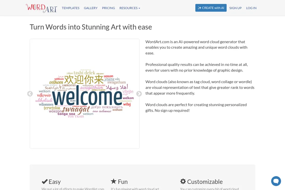 Landing page preview
