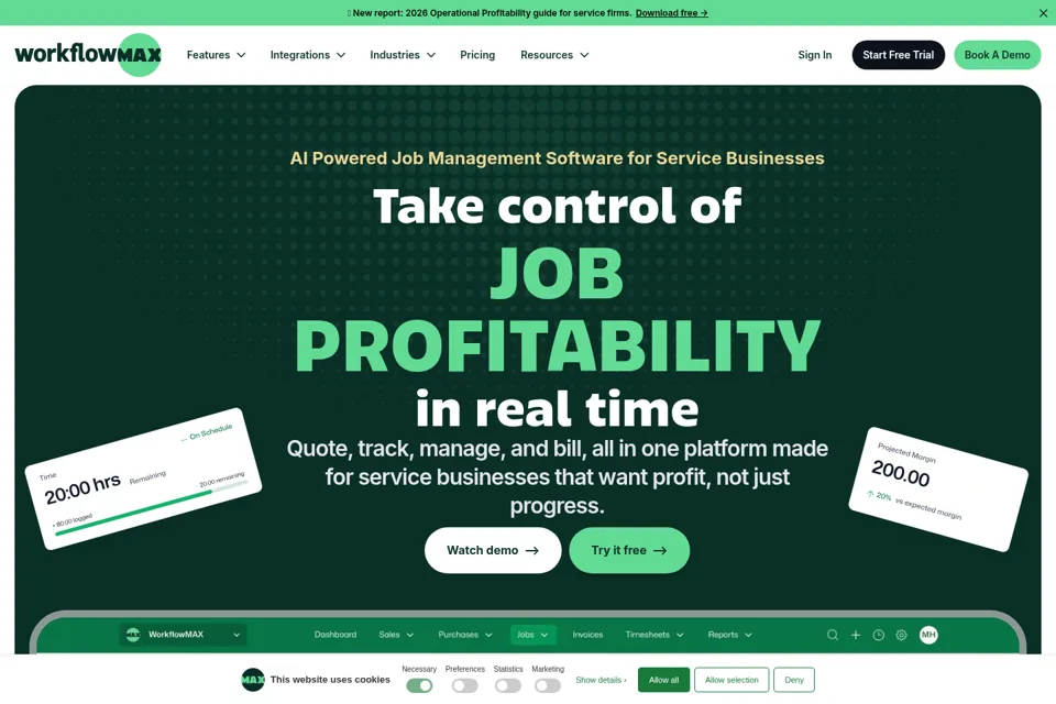 Landing page preview