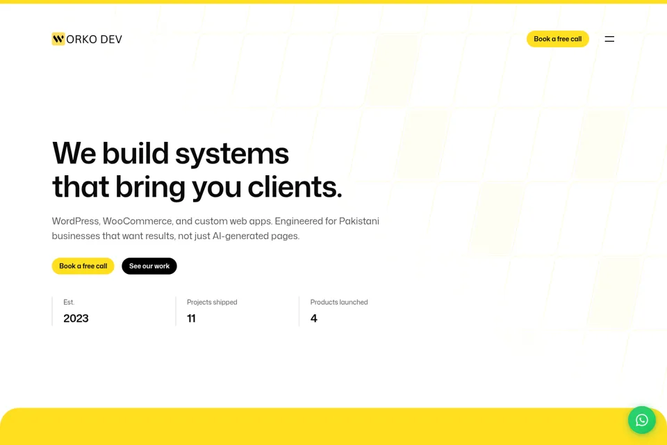 Landing page preview