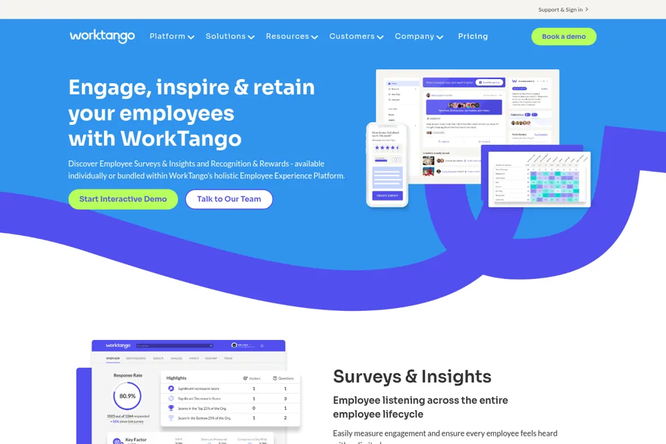 Landing page preview