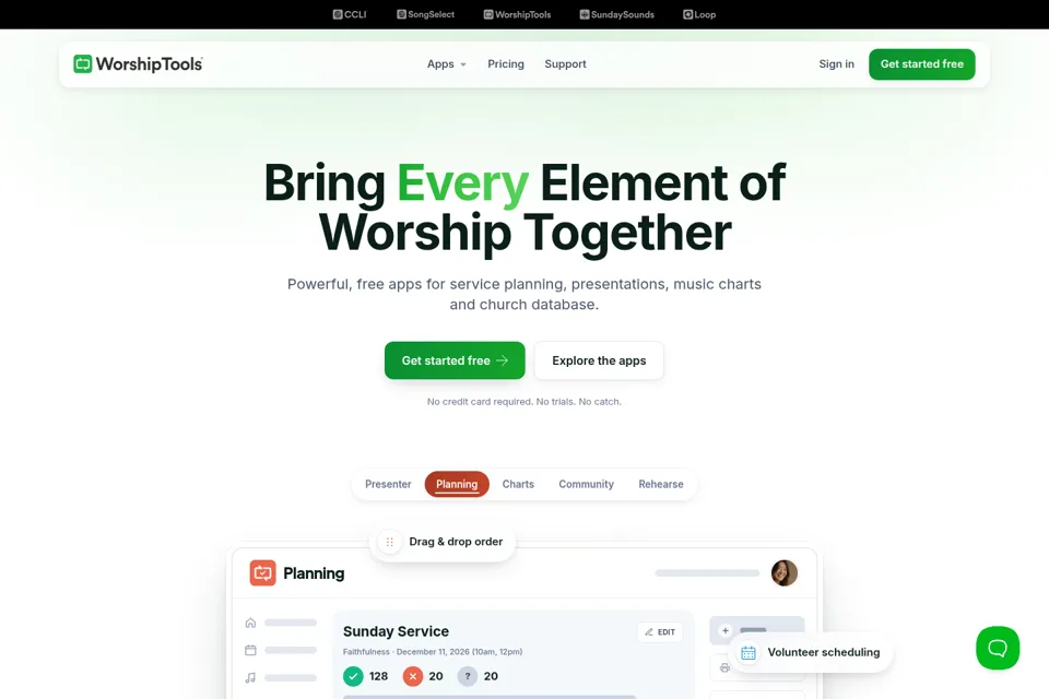 Landing page preview