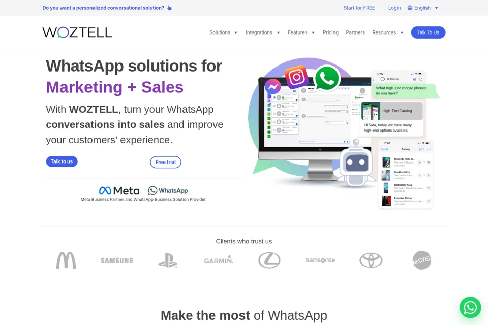 Landing page preview